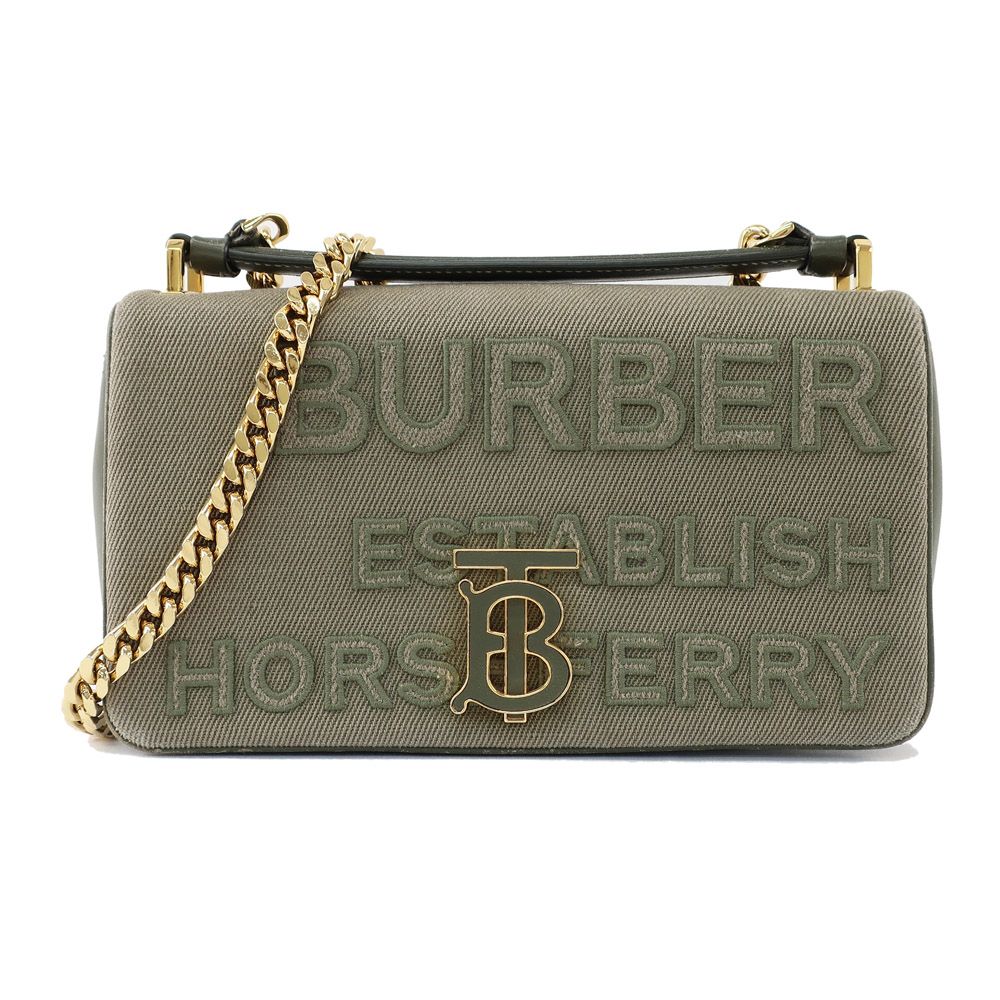 天白】【BURBERRY】バーバリー ローラバッグ カーキ