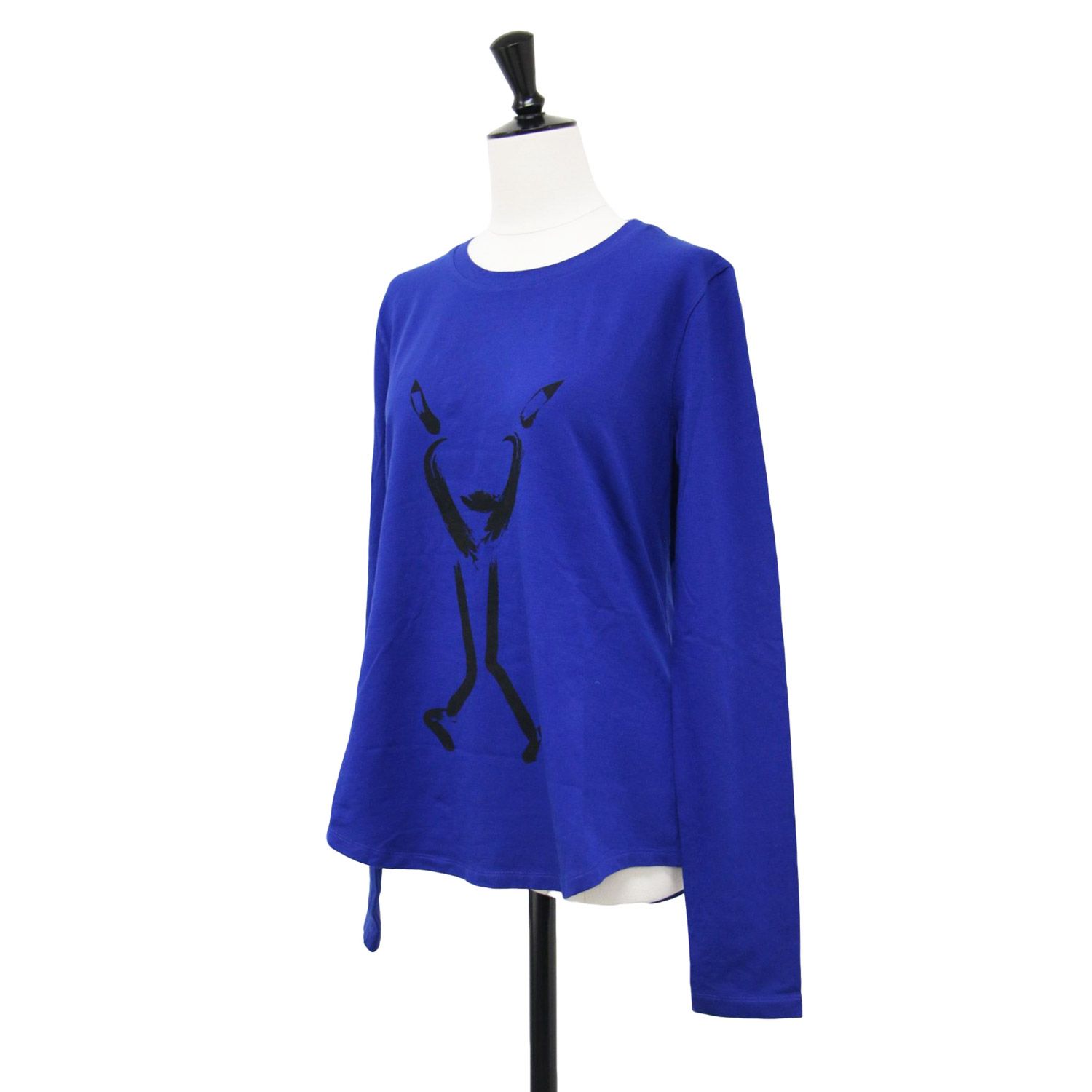JIL SANDER ネイビー 長袖カットソー　ロングtシャツ 美品】JIL SANDER NAVY ジルサンダー ネイビー Tシャツ ブルー