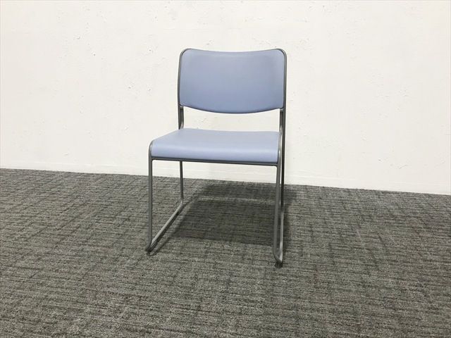 スタッキングチェア 肘無 ナイキ ブルー