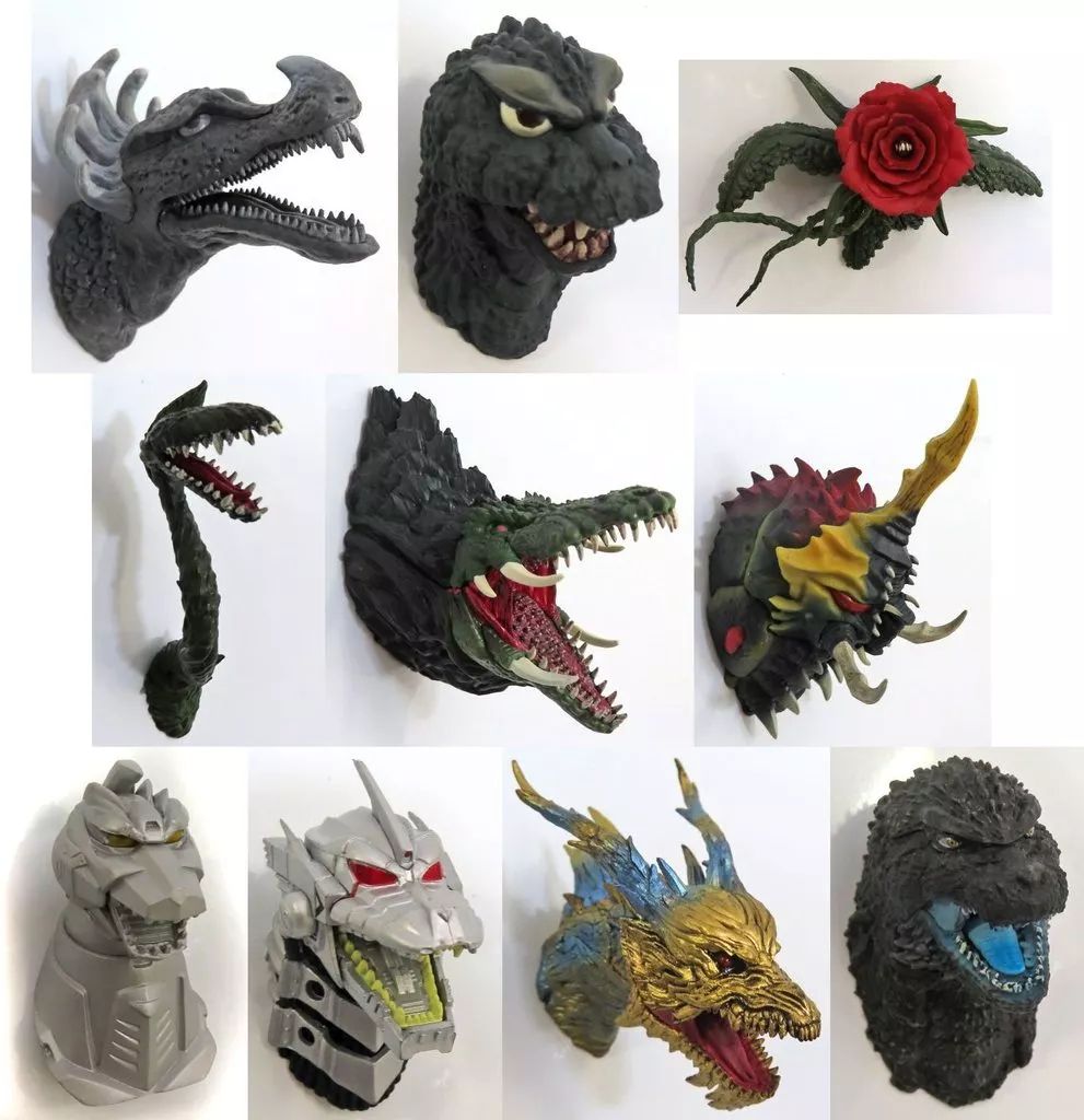 中古】雑貨 全10種セット モンスターヘッドマグネット 「一番