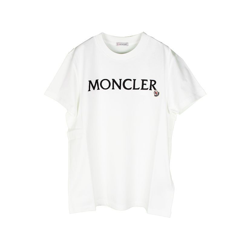 MONCLER モンクレール オフホワイト半袖Tシャツ レディース イタリア 