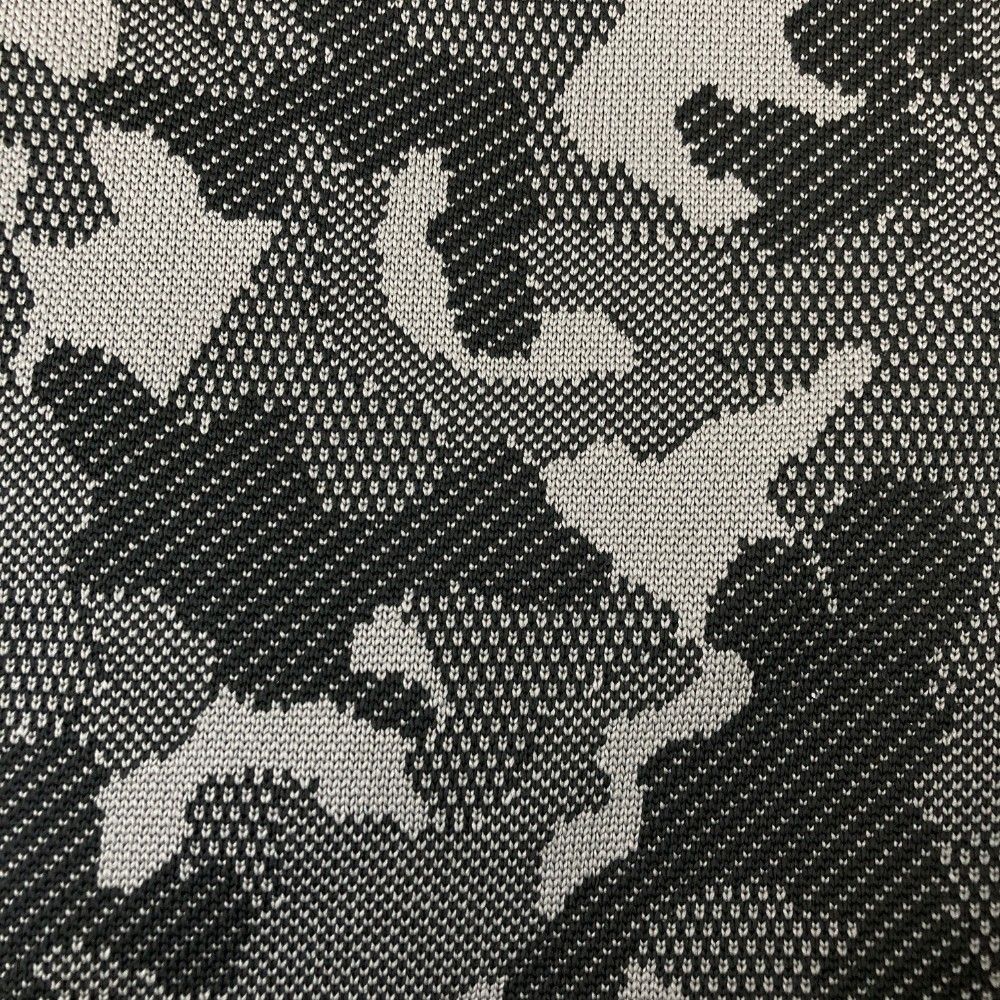 サイズ：M CALLAWAY キャロウェイ ニットセーター カモフラ柄 グレー系