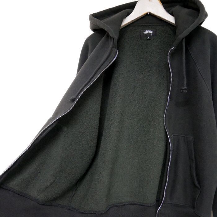 STUSSY ステューシー 国内正規 24AW FLEECE RAGLAN ZIP HOODIE