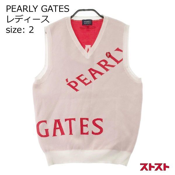 PEARLY GATES パーリーゲイツ 2022年モデル Vネック ニットベスト ロゴ