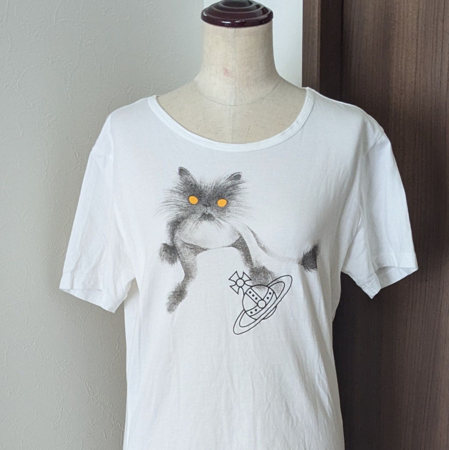 Vivienen Westwood ネコオーヴ半袖Tシャツグレー