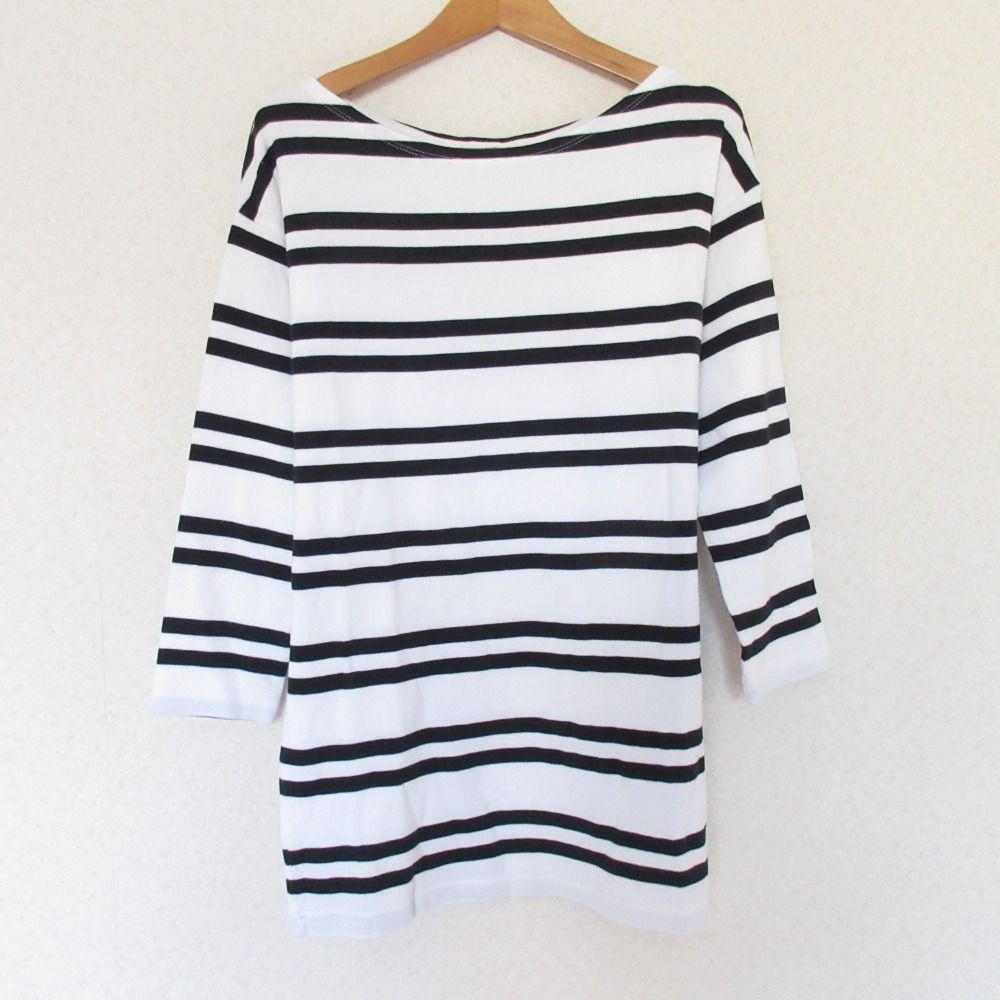 ミューズ ドゥーズィエムクラス ボーダー プルオーバー ニット 38 美品 MUSE de Deuxieme Classe ミューズドゥーズィエムクラス