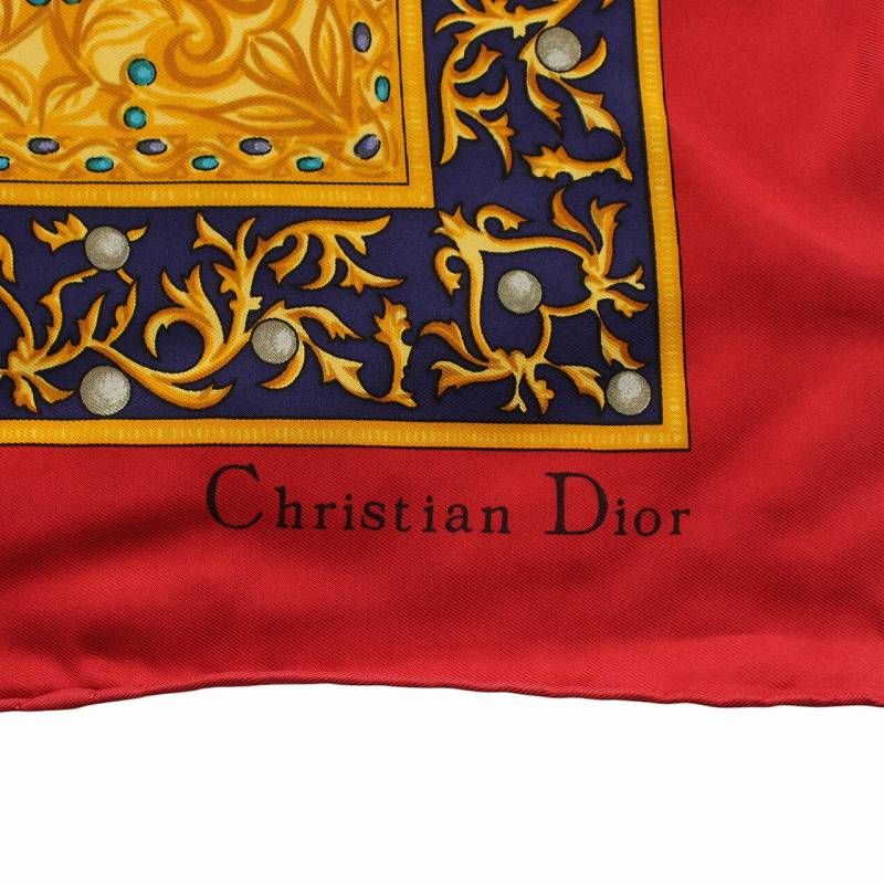 クリスチャンディオール Christian Dior スカーフ 絹 シルク