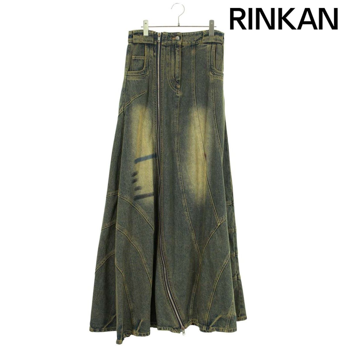ノーフェイスストゥディオス WAVE DENIM SKIRT ユーズド加工