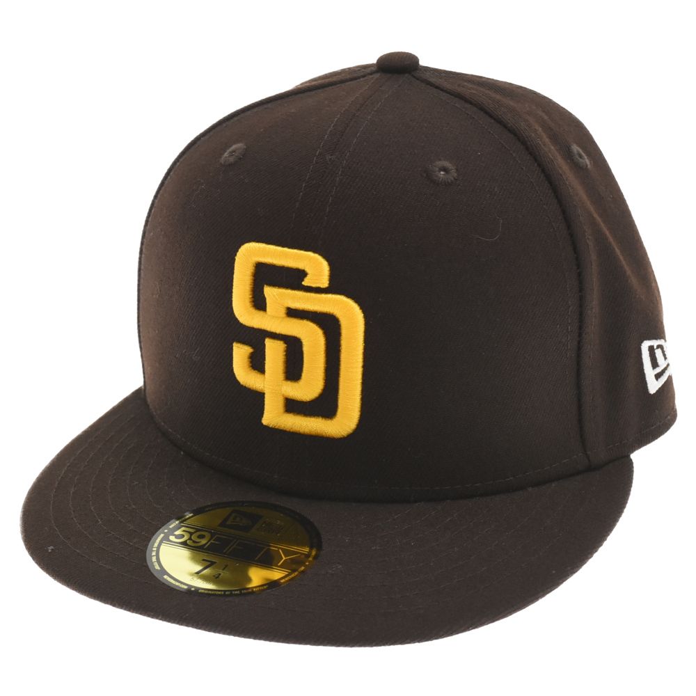 NEW ERA (ニューエラ) 59FIFTY Jackie Robinson Day 2023 サンディエゴ・パドレス ロゴ刺繍 ベースボールキャップ ブラウン