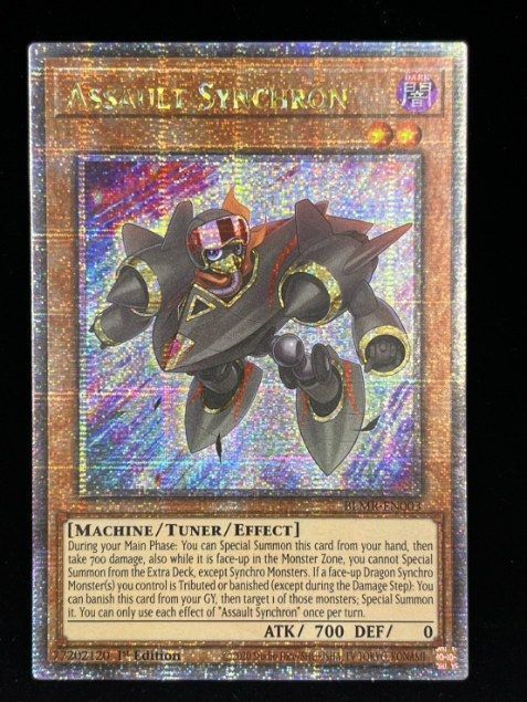遊戯王　アサルトシンクロン　25thシークレットレア　英語版 遊戯王 英語版 北米版 アサルト・シンクロン 25thシークレット