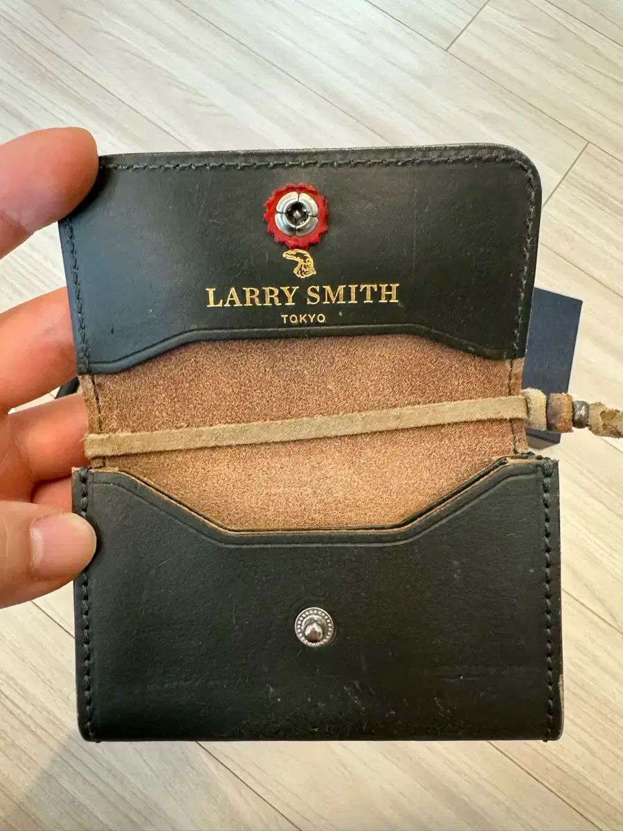 LARRY SMITH 美品 ラリースミス カードケース SHELL CONCHA CARD CASE