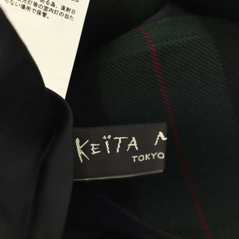 ケイタマルヤマ KEITA MARUYAMA ウールチェックプリーツロング