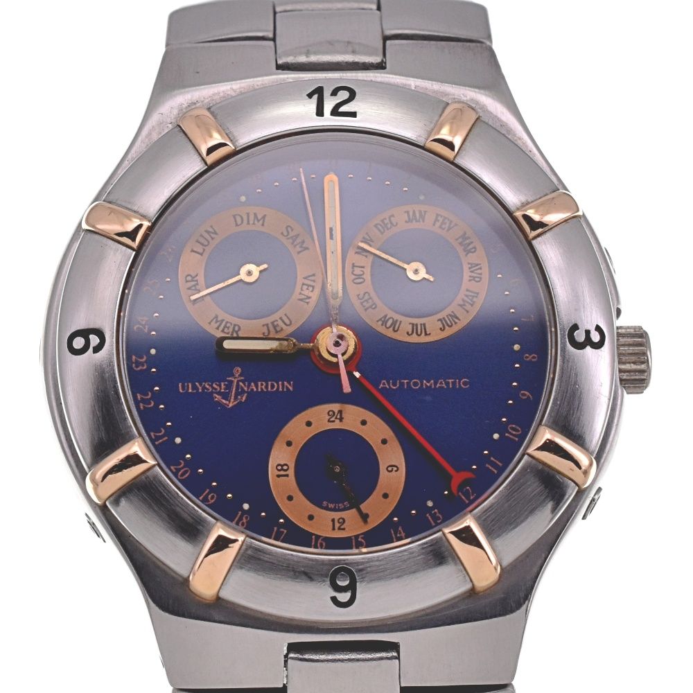 ユリス・ナルダン Ulysse Nardin 254-26 トリプルカレンダー 裏スケ