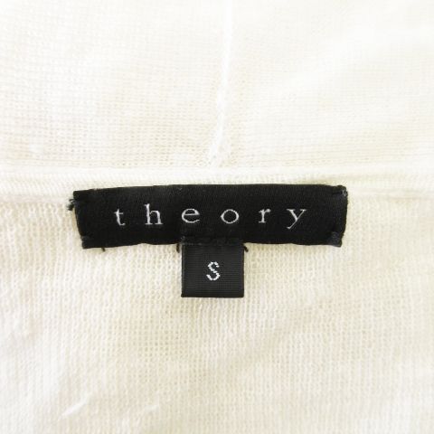 驚きの安さ Theory セオリー リネンブレンドトッパーカーディガン 透け 長袖 トップス