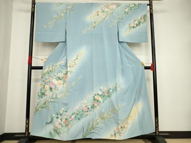 平和屋着物○訪問着 友禅 作家物 蘇州刺繍 暈し染め 金糸 正絹