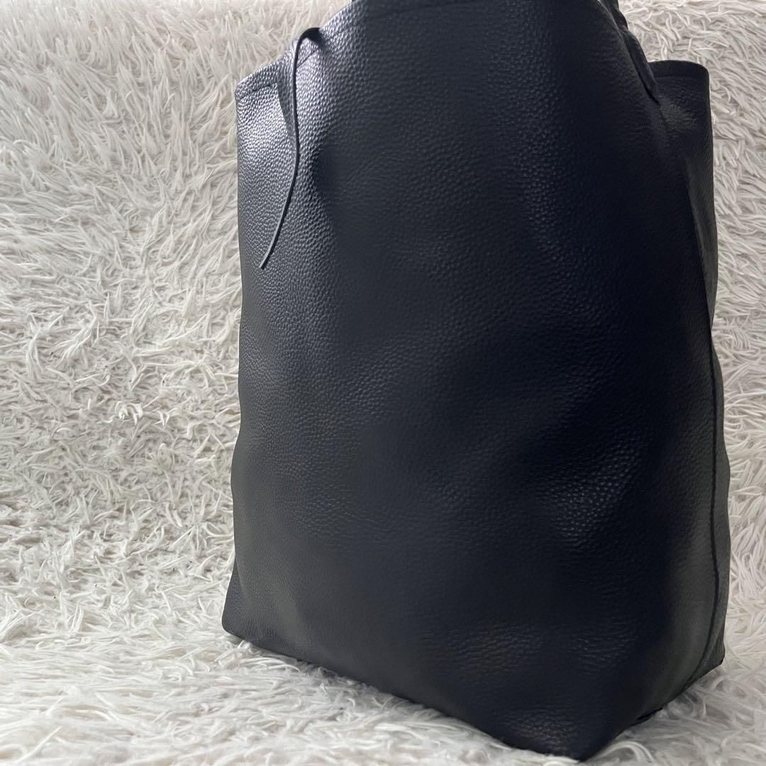 【美品】ジストリー ONE HANDLE SHOULDER BAG middle ワンハンドルショルダーバッグ ミドル トートバッグ ブラック 黒 レザー 牛革 肩掛け