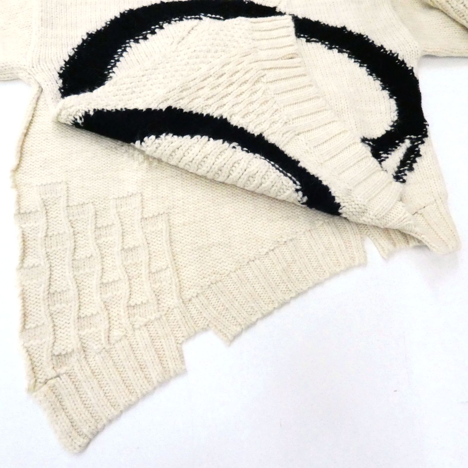小牧店】MM6 メゾン・マルジェラ 22AW DISTRESSED KNIT SWEATER ディ 