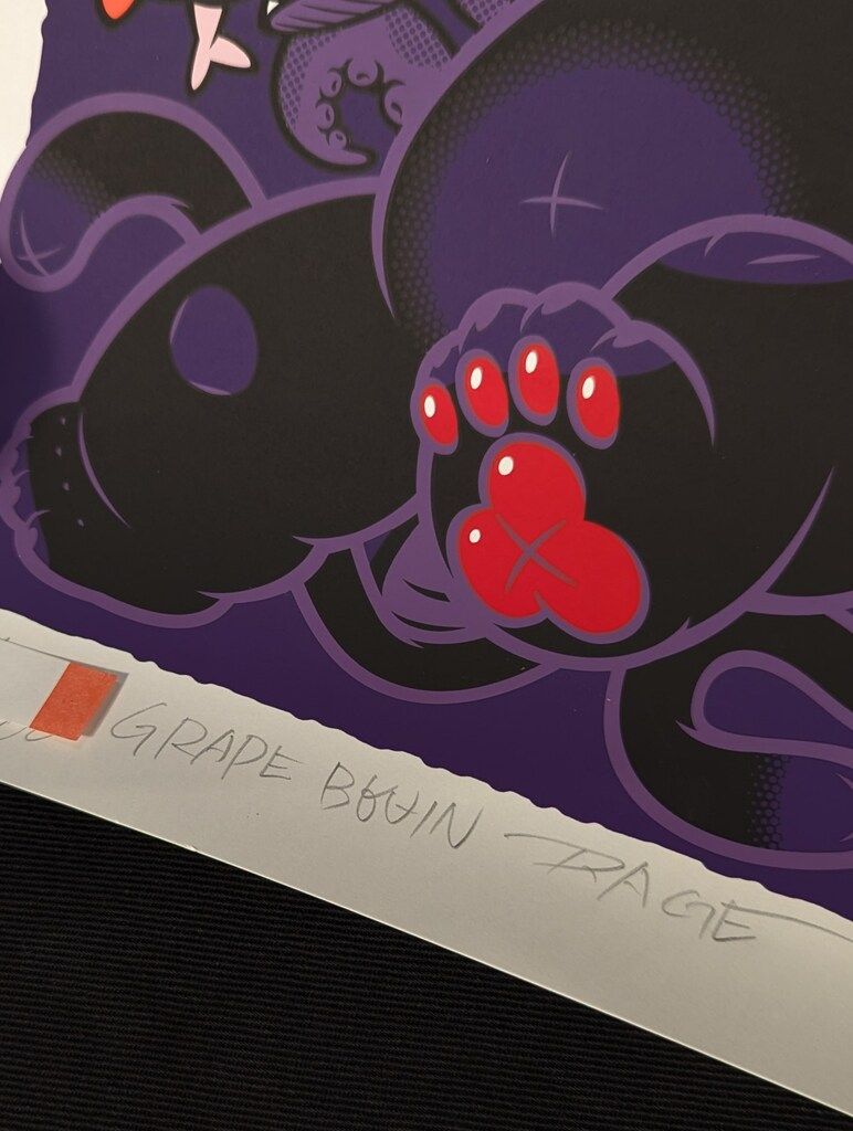 GRAPE BRAIN おにぎりと奇妙な仲間たち展 シルクスクリーン ポスター