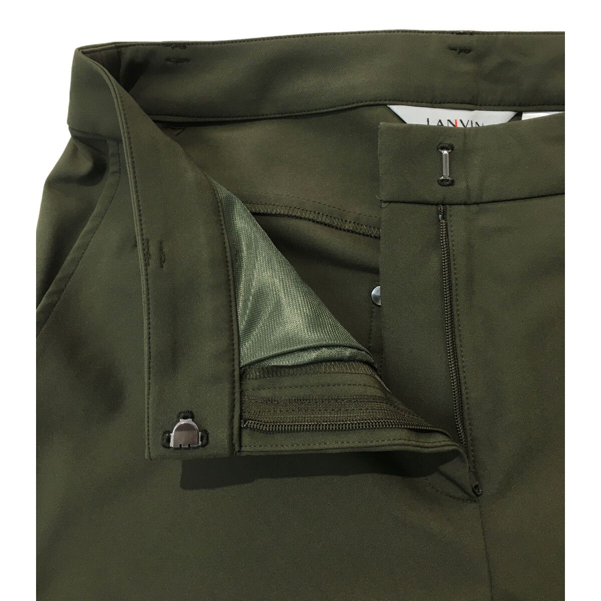 LANVIN - coco 中古 ランバンスポール LANVIN SPORT レディース パンツ 38(M) カーキ 9分丈 中古 レディース ランバンスポール LANVIN SPORT パンツ 38(M