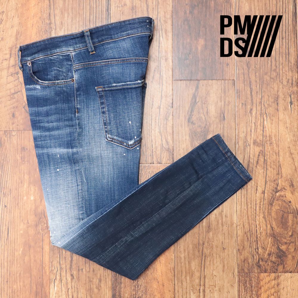 PMDS/33インチ/アンクル丈デニムパンツ GERARD ストレッチ ダメージ 