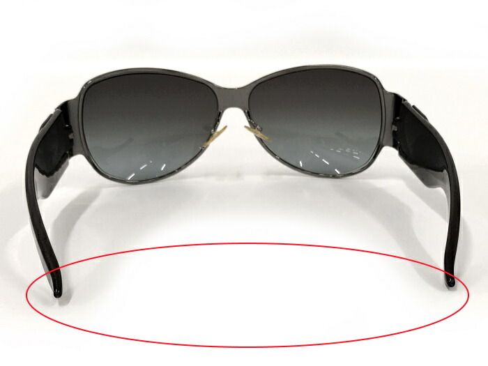 Christian Dior サングラス プラスチック ラインストーン ブラック系  