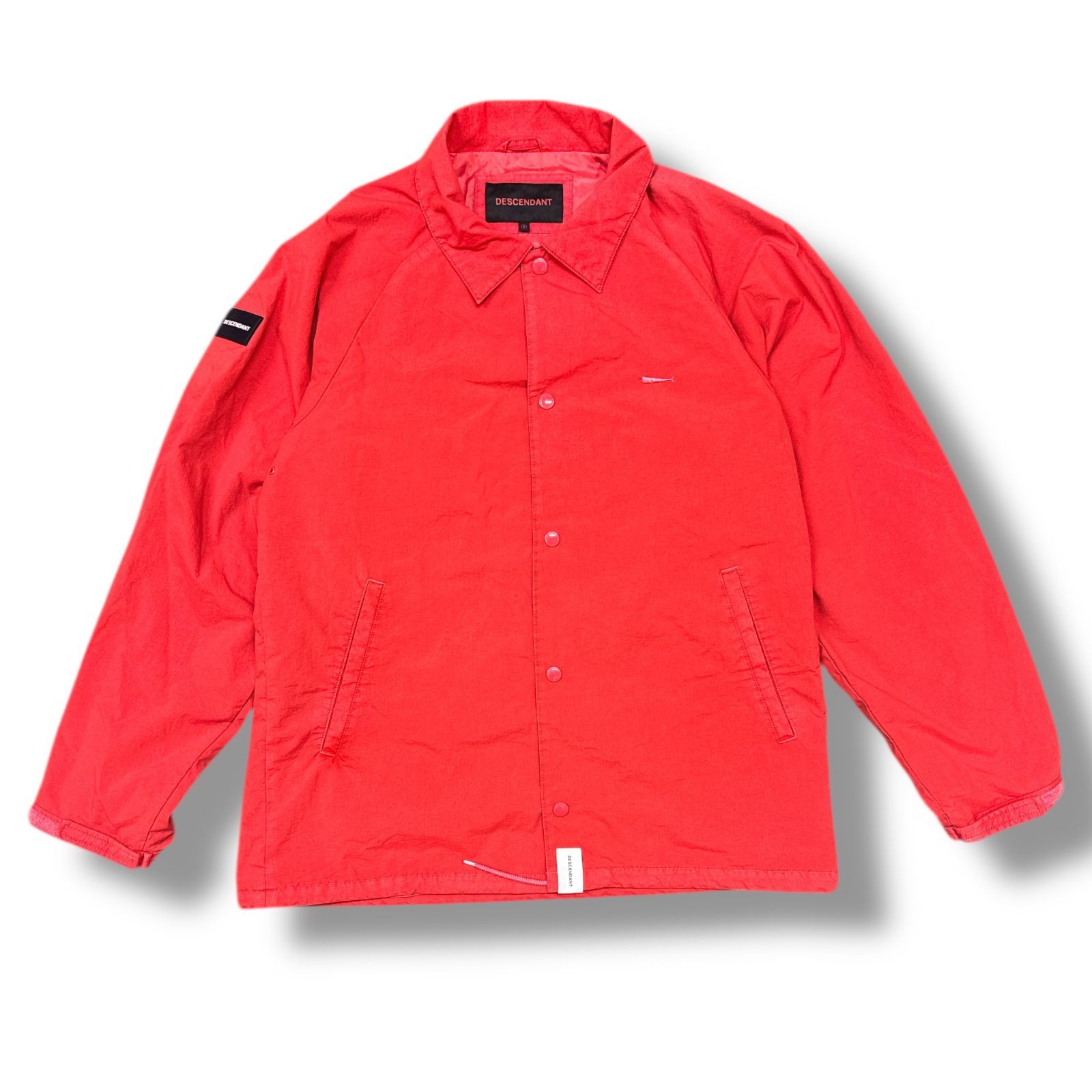 DESCENDANT 18AW PE NYLON JACKET ナイロン コーチジャケット ディセンダント 182BRDS-JKM01 CORAL 2 91825A3