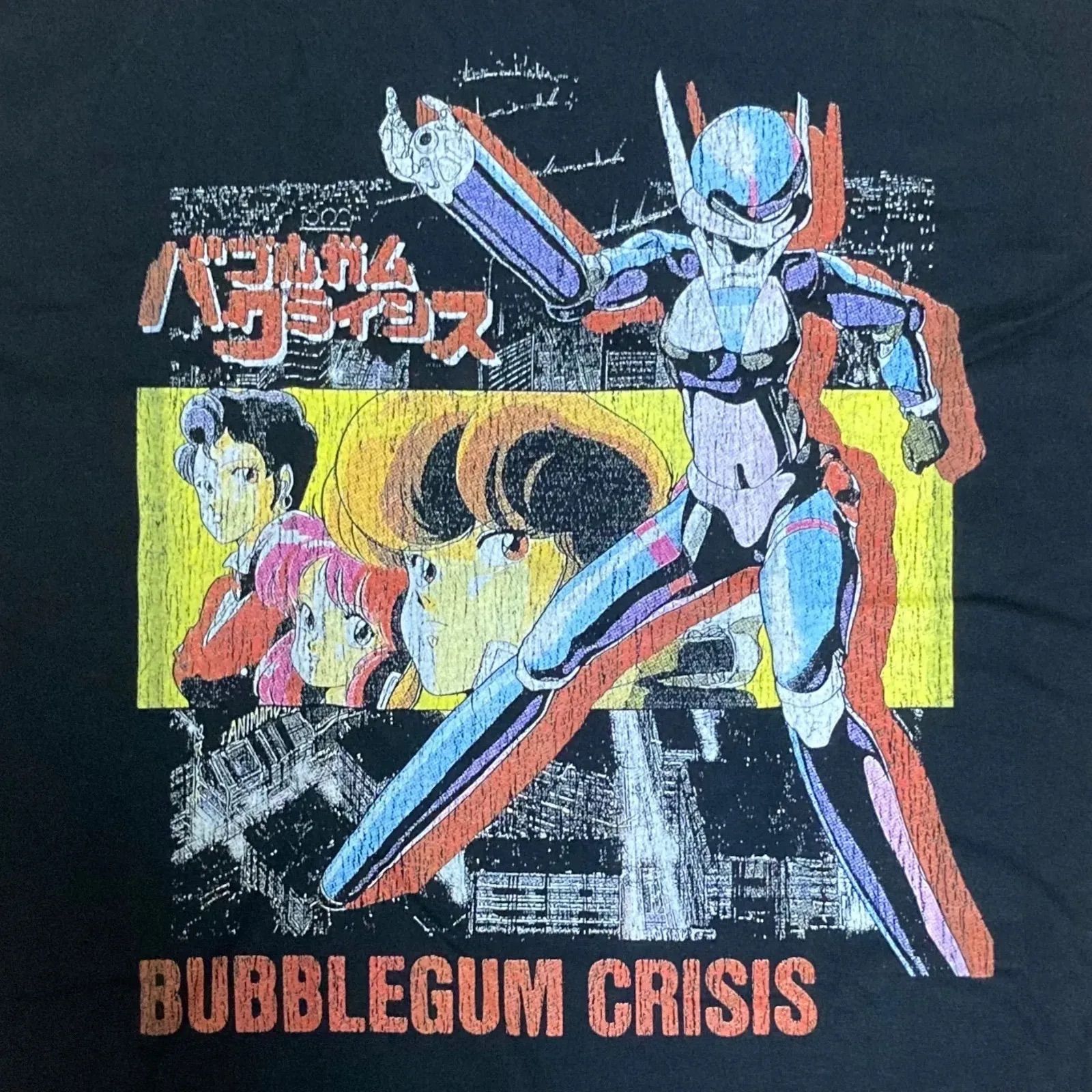 古着 バブルガムクライシス BUBBLEGUM CRISIS アニメTシャツ Made In