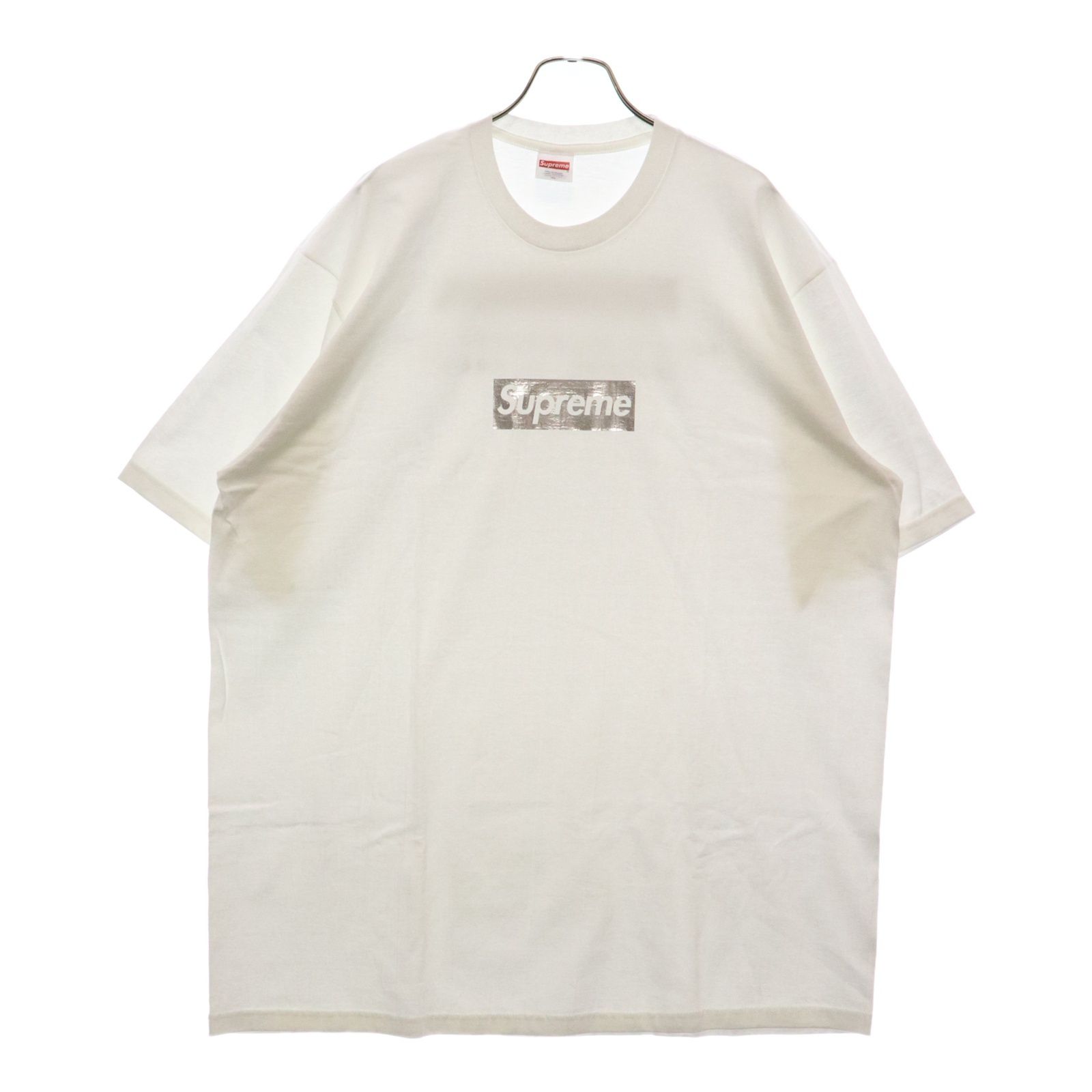 SUPREME (シュプリーム) 22AW Chicago Box Logo Tee シカゴ ボックスロゴクルーネック半袖Tシャツ カットソー ホワイト/シルバー  - メルカリ