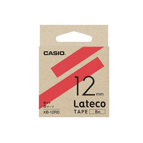 クーポン配布中-スーパー 対象 まとめ ラベルライター Ｌａｔｅｃｏ カシオ 赤 XB-12RD 4549526700729 1個 ×10セット