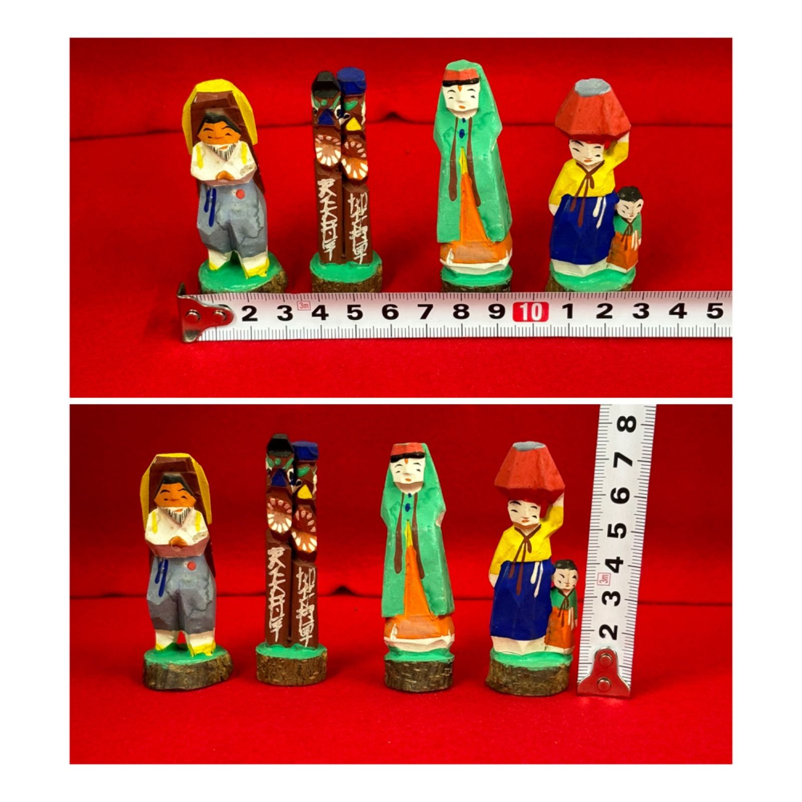 農民美術 M○朝鮮○木彫○風俗人形○一刀彫○木彫○農民