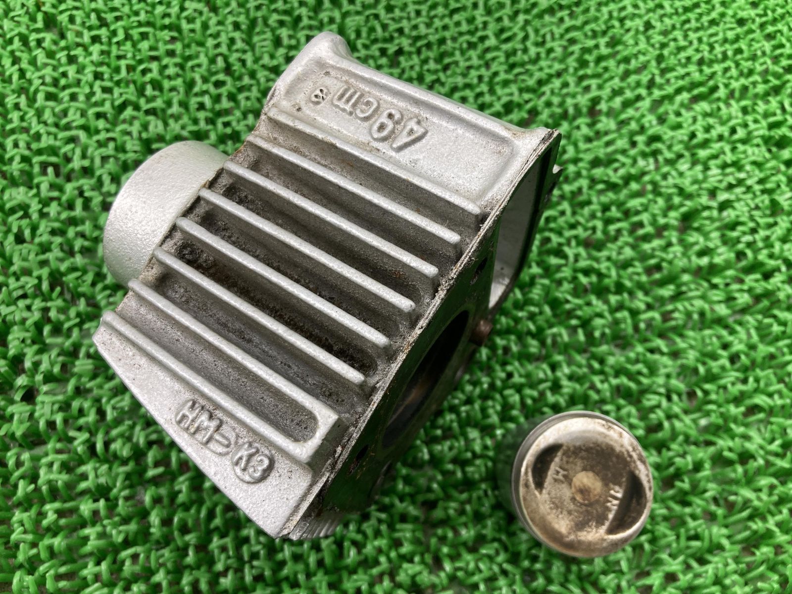 モンキーバハ エンジンシリンダー HM-K3 ホンダ 純正 中古 バイク 部品 Z50J-200 ボア39φ シリンダーピストン モンキーBAJA 割れ欠け無し