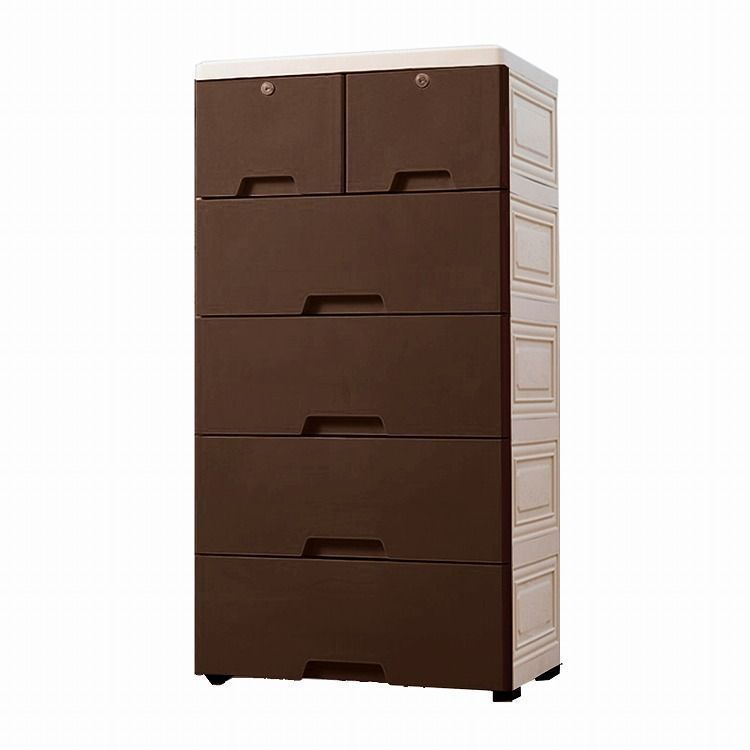 収納ボックス5段鍵つきタンスケース衣類収納ケース衣装リビングチェストチェストランドリー引き出しプラスチック組立式整理