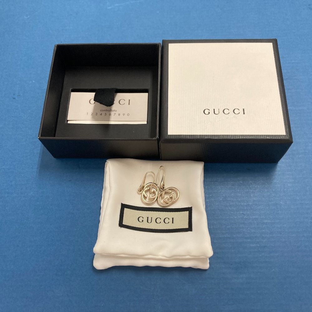 02w14259 グッチ GUCCI インターロッキングG シルバー 箱あり ピアス