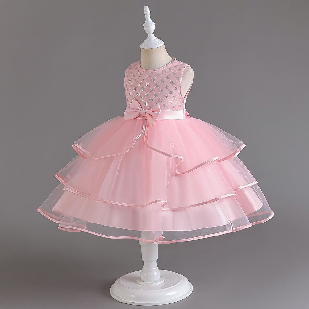 ドレスコ　キッズ　ドレス　フォーマル　ワンピース　発表会　ピンク ☆ コーラルピンク 110cm キッズ ドレス pmykidsdress02 キッズ