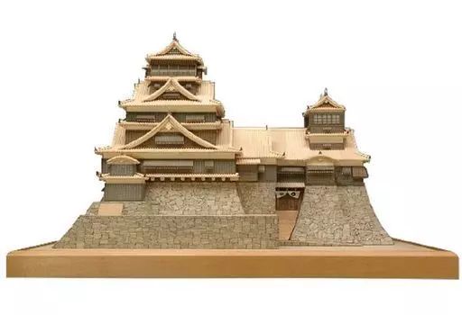 中古】プラモデル 模型 1/150 熊本城 木製キット 熊本 城 模型