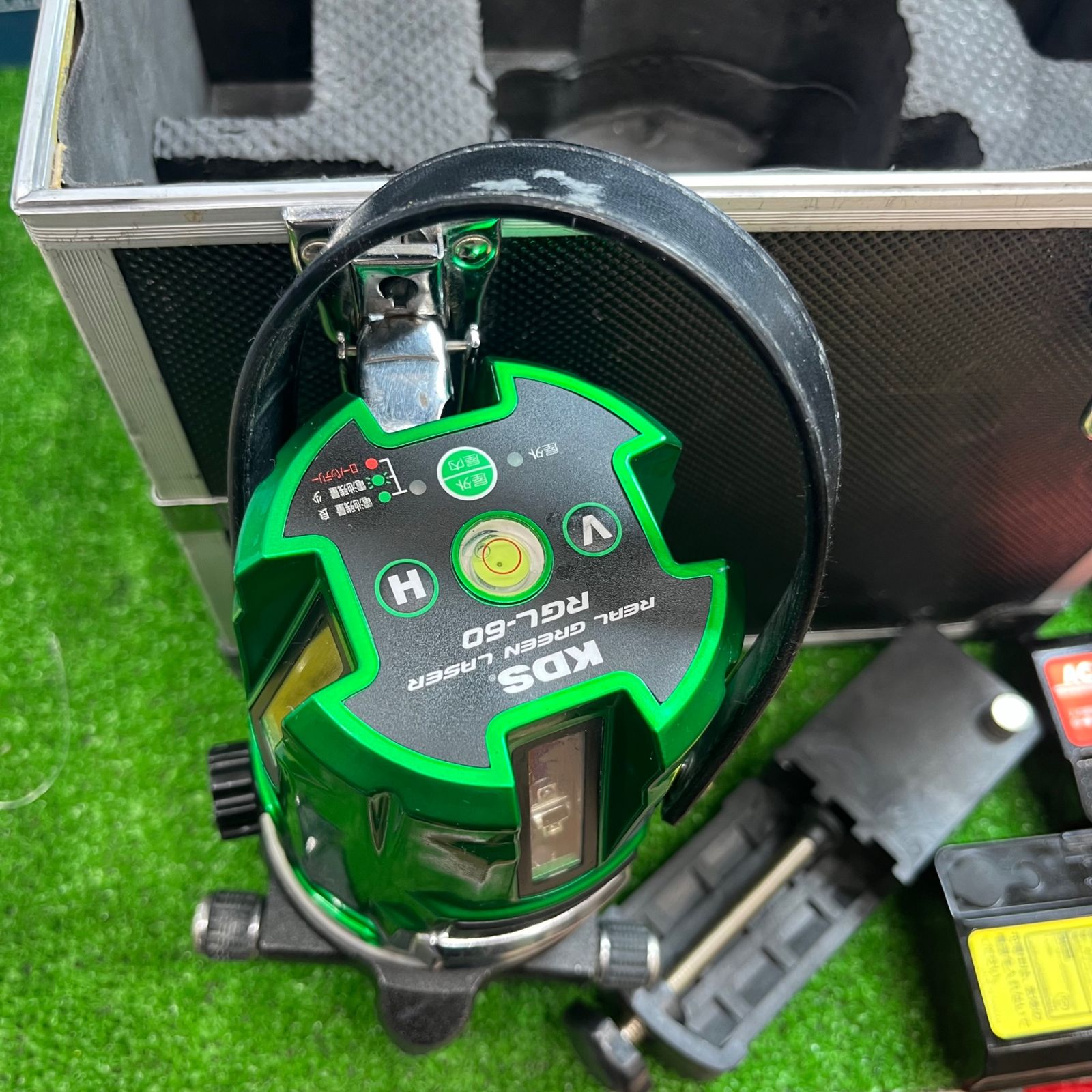 〇KDS グリーンレーザー墨出し器 RGL-60 矩十字・横【草加店 〇KDS グリーンレーザー墨出し器 RGL-60 矩十字・横【草加店
