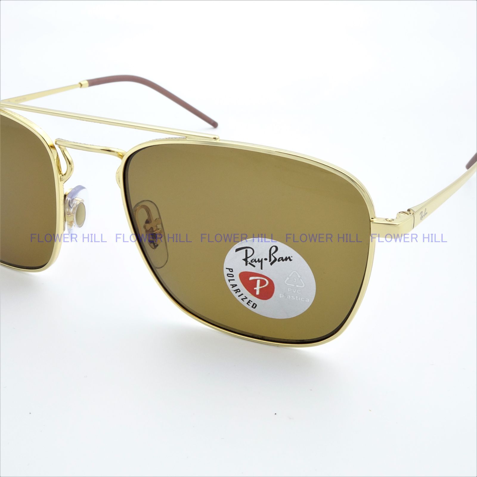 RAY-BAN レイバン 偏光サングラス RB3588 9250/83 ゴールド メンズ