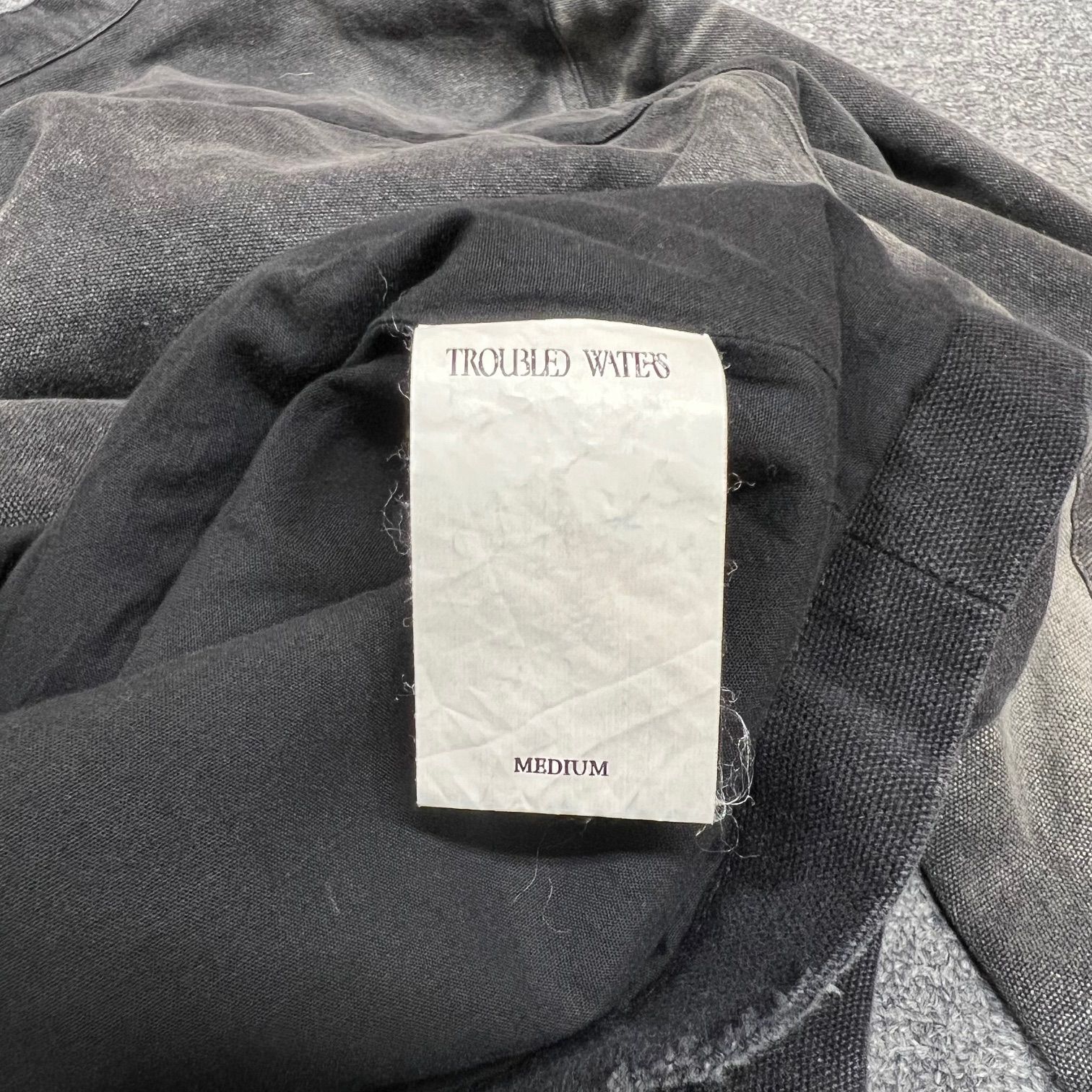 Troubled Waters Distressed Biker Jacket デニム バイカー