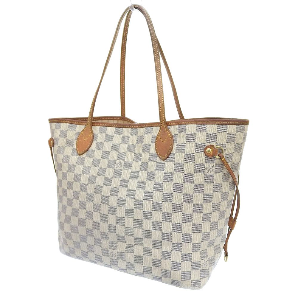 本物保証】 ルイヴィトン LOUIS VUITTON ダミエ アズール ネヴァーフル 