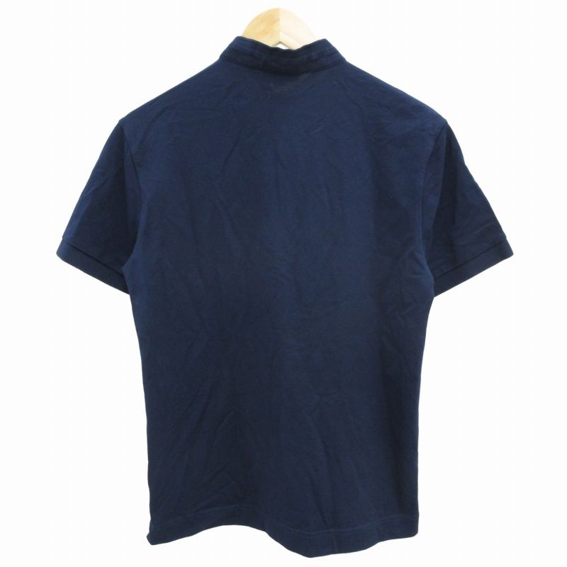 ラコステ LACOSTE ポロシャツ カットソー 半袖 襟なし ロゴ