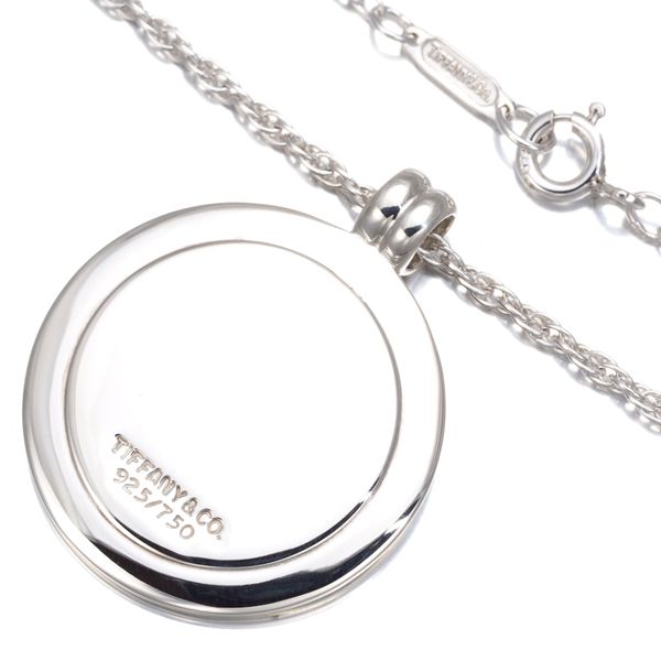 美品 ティファニー セントクリストファー チェーン社外品 シルバー k18 美品 ティファニー セントクリストファー チェーン社外品 シルバー k18