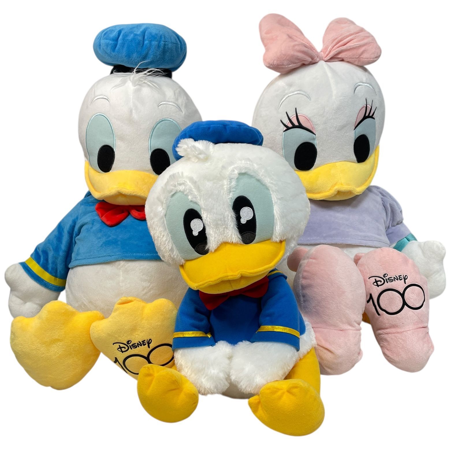ディズニー100周年 超超BIG DXぬいぐるみ ドナルドダック デイジー