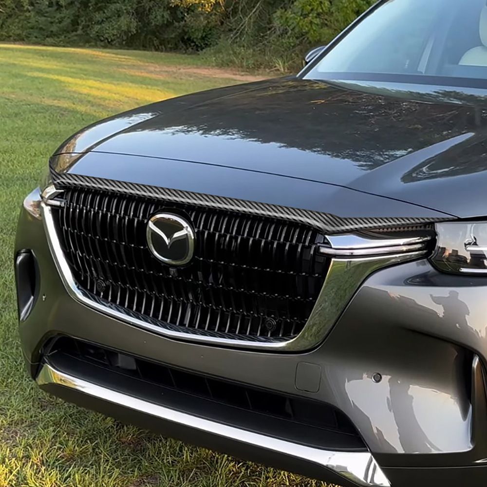 CX-90用ボンネットトリム 2025年式 MAZDA外装パーツ 黒銀<!-利用不可文字-!>調選択可CYB66日替わり