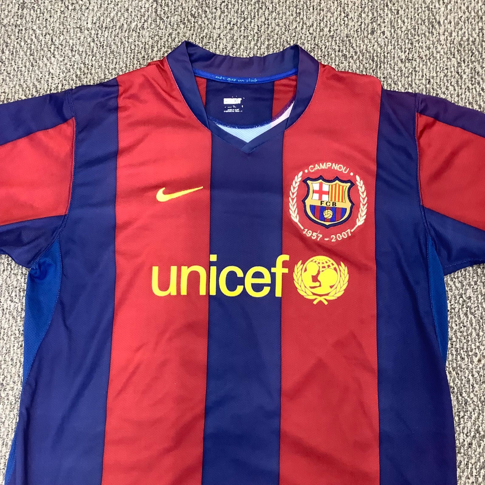 バルセロナ MESSI 19番 ホームシャツ　07-08 Nike 2007-08 FC Barcelona Home Shirt Messi #19 Unicef Size