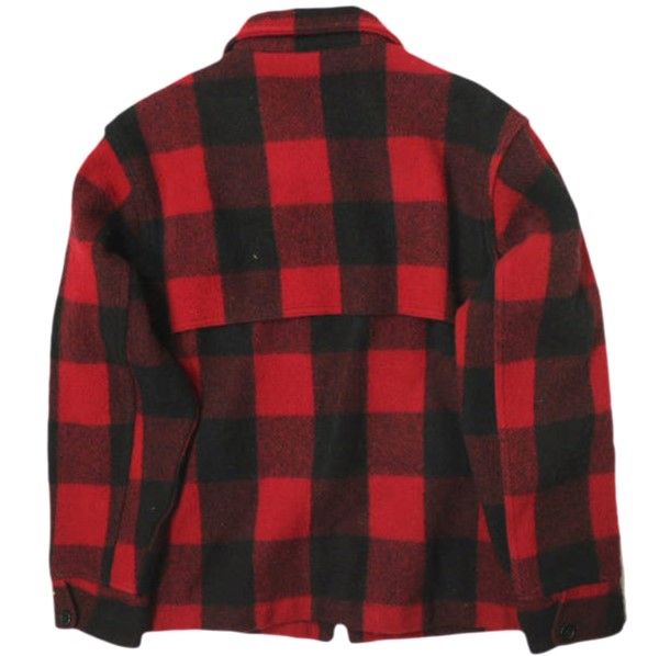 WOOLRICH ウールリッチ アメリカ製 90s バッファローチェック ウールスタッグジャケット M RED/BLACK ヴィンテージ MADE  IN USA アウター g16164 - メルカリ