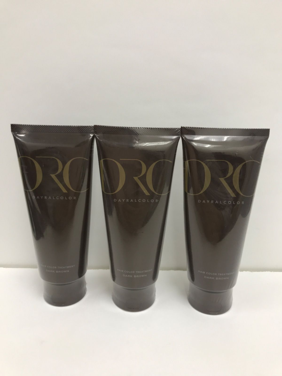 F1007 DAYRALCOLOR デイラルカラー ヘアカラートリートメント ダークブラウン 200g×3本セット