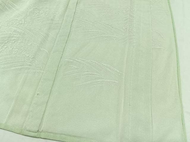 平和屋着物▽訪問着　無双　紗袷　紗×絽　立波文　正絹　逸品　AABB5238jh 平和屋着物▽訪問着 無双 紗袷 紗×絽 立波文 正絹 逸品 AABB5238jh