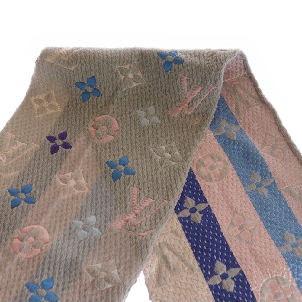 LOUIS VUITTON (ルイヴィトン) エシャルプ ロゴマニア レインボー
