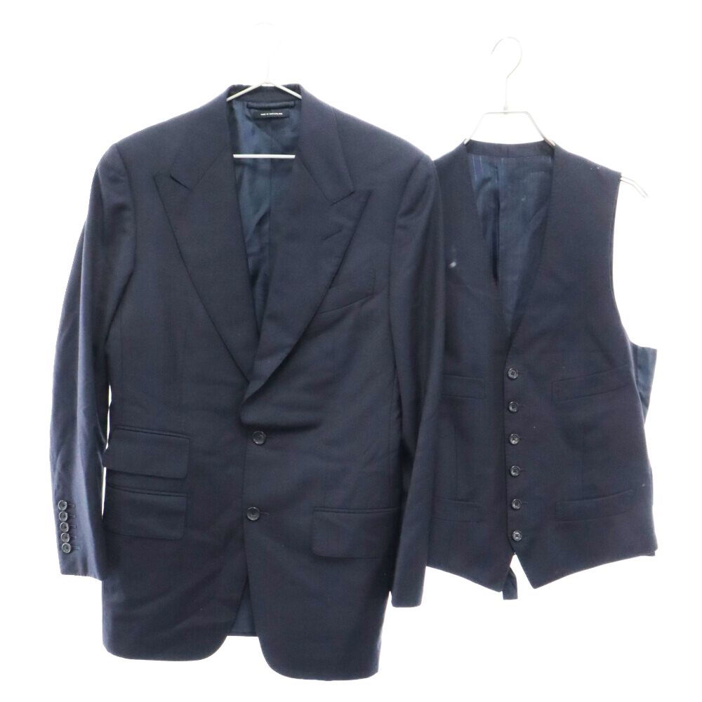 最高級✨TOM FORD トムフォード 3ピース セットアップ スーツ 50 最高級✨TOM FORD トムフォード 3ピース セットアップ スーツ 50