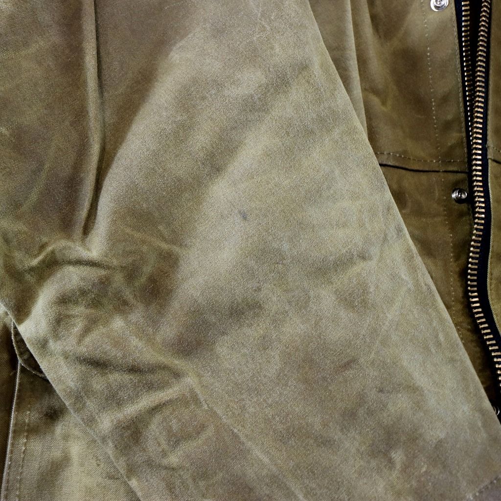 70年代 USA製 FILSON フィルソン オイルドハンティングジャケット アウトドア ワーク ベージュ (メンズ XL) 中古 古着 O0246
